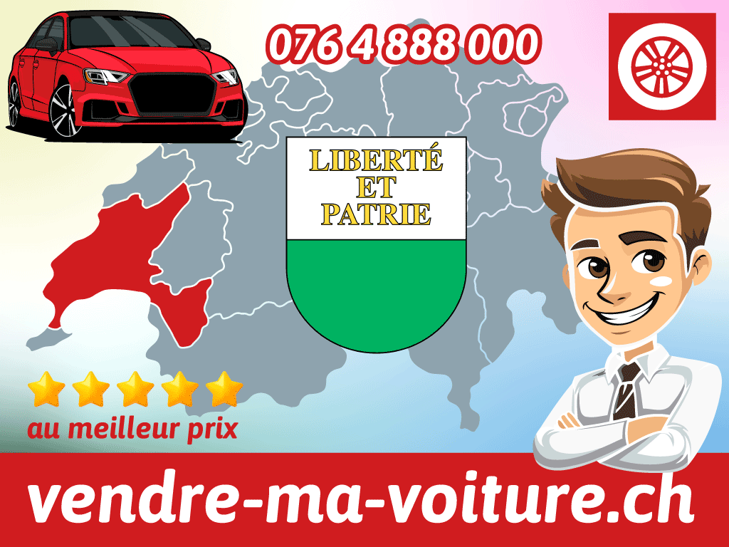 vendre-ma-voiture Suisse carte Romandie canton Vaud