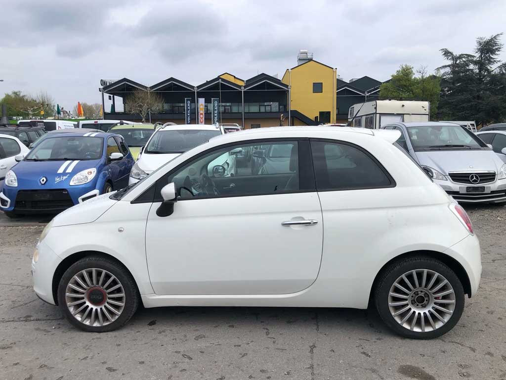 FIAT 500 1.4 16V Sport 2008 petite voiture en essence boîte manuelle blanc
