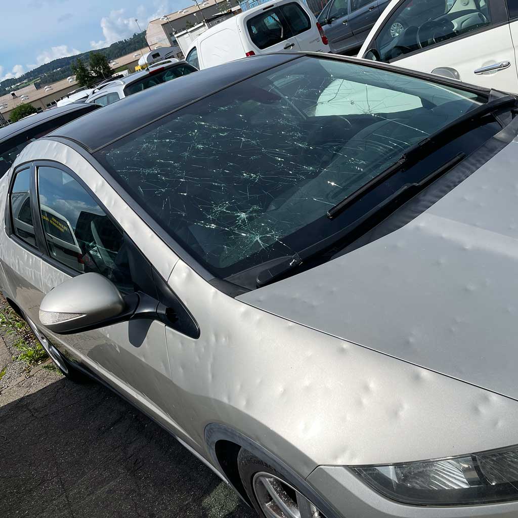 vendre ma voiture dommages de grêle